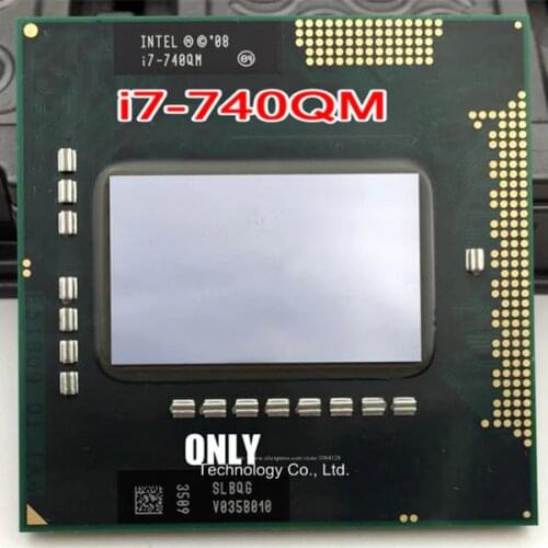 Original Core i7-740QM Processor (6M Cache, 1.73GHz to 2.93Ghz, i7 740QM , SLBQG ) PGA988 Laptop CPU Compatible PM55 HM55 QM57
