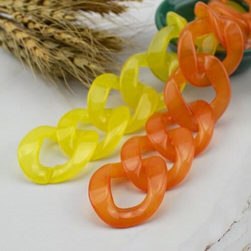 Jelly Colorful 35*40mm shape resin strap For Handbag bag clear design Elegant lady shoulder bag belt Acrylic easy matching bag