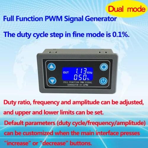 XY-APWM Full-function PWM pulse frequency duty cycle adjustable module square wave rectangular wave signal generator
