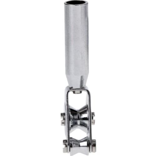 2pcs Fishing Boat Rod Tip Top Roller Guide Double Roller Rod Tip Guide Metal