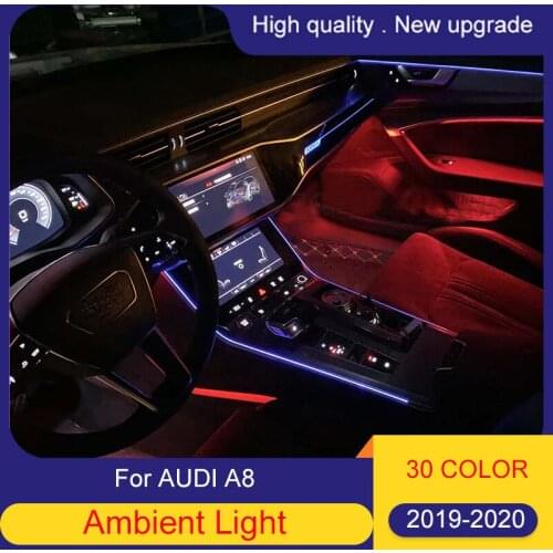 30 /21 color LED ambient light lamp For Audi A8 D5 2019-2020 ambient lamp lights for C7/PA A6L/A7 interior atmosphere light