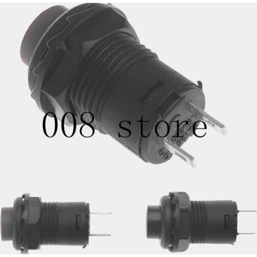 5Pcs DS-425A Self-Locking SPST Mini Push Button Switch 1.5A 250V/3A 125V Black