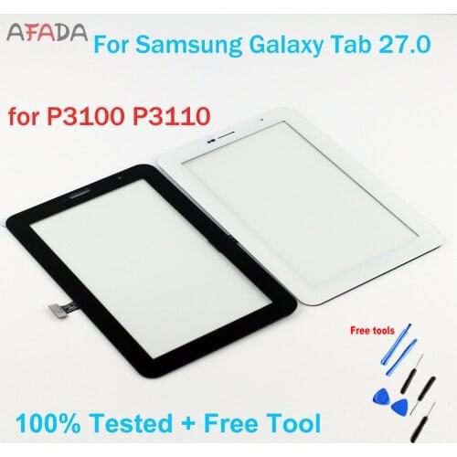 7.0 For Samsung Galaxy Tab Front glass Tab2 7.0 P3100 P3110 Touch Screen Digitizer Tab2 GT-P3100 GT-P3110 Tablet Touch Screen