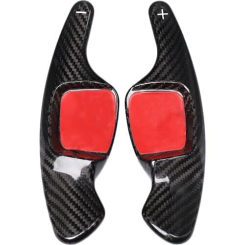 Accessories Fit For VW GOLF 7 Tiguan C-Trek Teramont 2017-2018 Carbon Fiber Steering Wheel Gear Shifter Paddle Extension