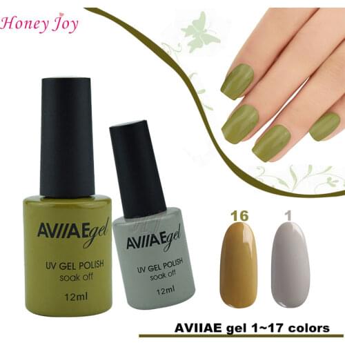 AVIIAE Colorful Jellies Series Gel Nail Polish Long-Lasting Soak-off LED UV Lamp Cure Cosmetic Make Up Gel Polish 12ML