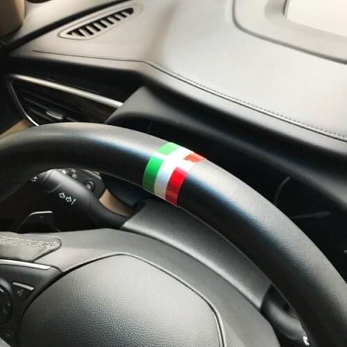 Car Styling Vinyl Auto Steering Wheel Deocrate Sticker National Flag Itlay France Germany Decals