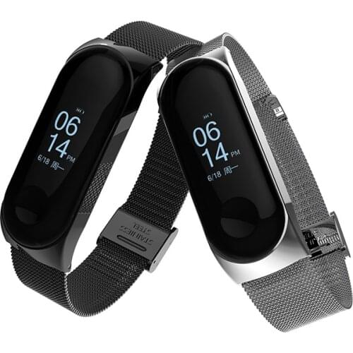 Mi Band 3 4 Wrist Strap Metal Screwless Stainless Steel For Xiaomi Mi Band 4 3 Strap Bracelet Miband 4 3 Wristbands Pulseira