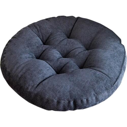 Ehomebuy Round Cushion Pillows for Home Decor Corduroy Decorative Japanese Tatami Futon Seat Cushion PP Cotton