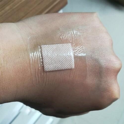 10PCs 3.8cmX3.8cm Hypoallergenic Non-woven Adhesive Wound Dressing Band Aid Bandage Large Wound First Aid Outdoor