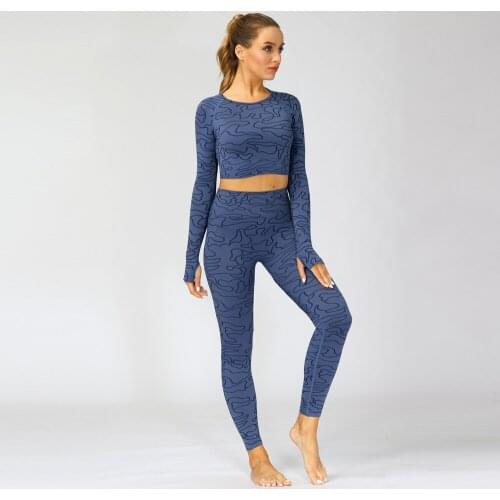 High Waisted Pattern Leggings Yoga Pants Leggings Sports Bra Set Waist Tummy ControlWorkout Outfits for Women