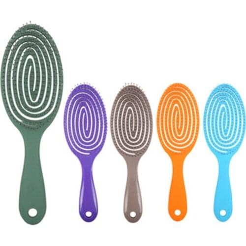 Hair Scalp Massage Comb Broad Teeth Hairbrush Wet Curly Detangle Hair Brush For Salon Hairdressing Styling Tools