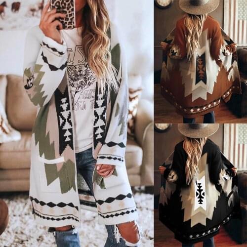 Fashion Women Jackets Winter Warm Long Sleeve Pockets Retro Floral Print Coat Outerwear Female Jacket Coat Warm Female Clothes
