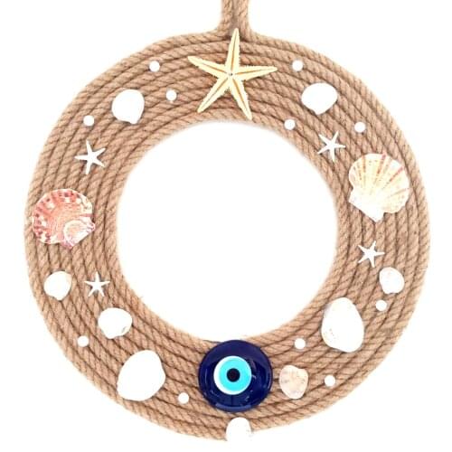 Sea Star, Evil Eye Beaded Wall And Door Ornament