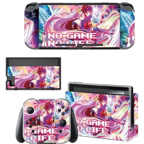 No Game No Life Nintendo Switch Skin Sticker NintendoSwitch stickers skins for Nintend Switch Console & Joy-Con Controller Vinyl