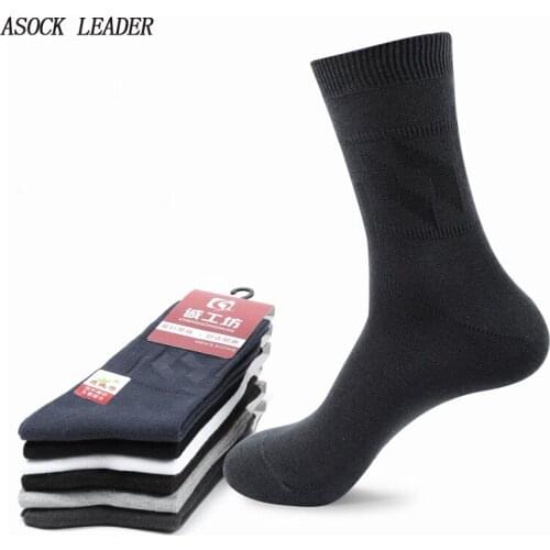 6 Pairs Men Socks Spring&Autumn Fashions 6 Colors Cotton High quality business socks For Men