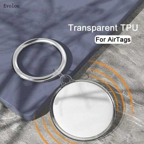 Transparent Protection Cover for AirTags Soft Silicone Shockproof Anti-fall Case for Air Tags Accessories Locator Tracker Capa