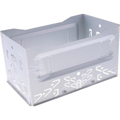 Sliver Car Stereo Audio Refitting Repair ISO 2DIN Installation Cage Conversion Kit