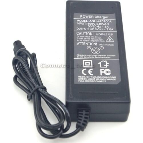 42V 2A Smart Balancing Power Charger Battery Scooter Unicycle Skateboard Wheels