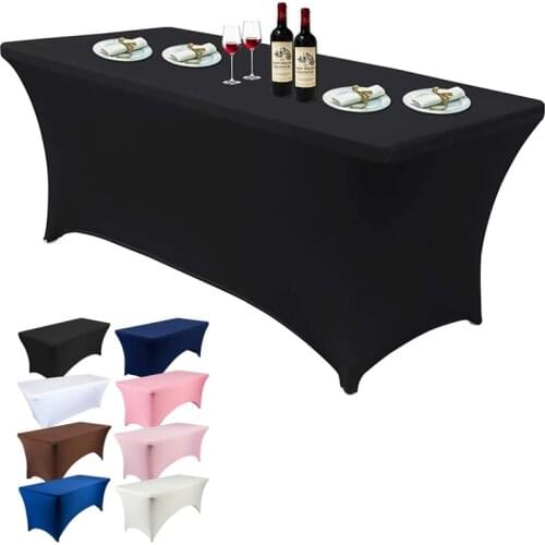 Elastic Table Cover Wedding Hotel Birthday Party Buffet Cloth Table Decoration Tablecloth beauty Salon Massage table Cover