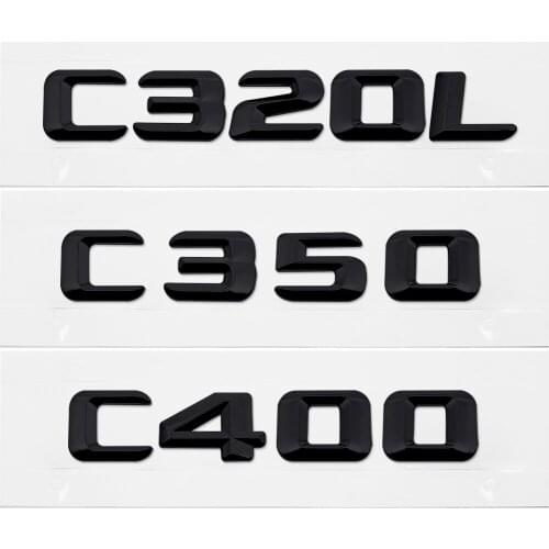 Car Exterior Accessories for Benz C Class C300L C320L C350 C400 C500 C550 W210 W211 A180 SLS CLK Auto Rear Trunk Sticker Emblem