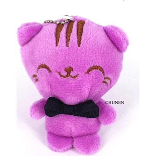 Adorable 10CM Cats Plush Stuffed TOY , Key Chain Gift Doll For Wedding
