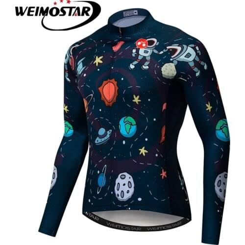 Weimostar Autumn Long Sleeve Cycling Jersey Tops MTB Bicycle Clothes Ropa Ciclismo Polyester Bike Shirts Cycling Clothing