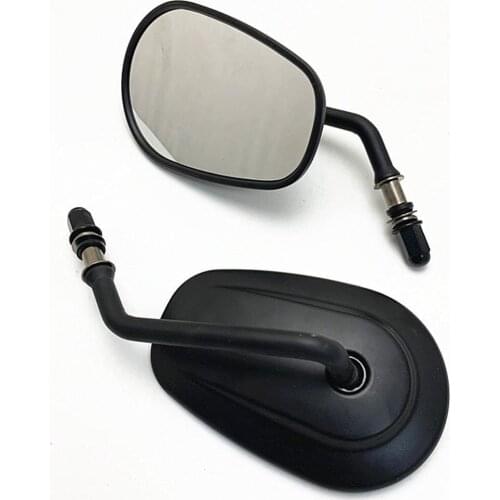 1 Pair Universal Aluminum Motorcycle Handle Bar End Rearview Side Mirrors for Harley 883