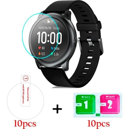 10pcs For Xiaomi Haylou Solar LS05 Smart Watch Screen Protector Glass For Haylou Solar LS05 9H Anti-Scratch Tempered Glass