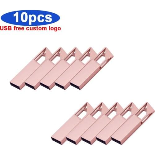 10pcs/lot Usb2.0 Personalize Logo Flash Drive 8gb 4gb 16gb 32gb PenDrive 64gb Metal USB Flash Memory Stick Pendrive Photography