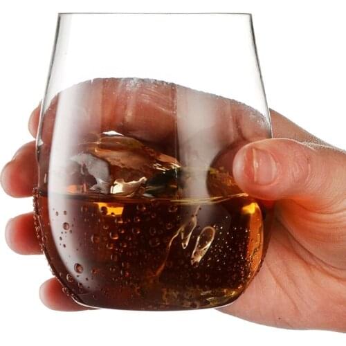 12 Pcs Disposable Plastic Wine Cups Unbreakable Clear Stemless Wine Glasses Set Shatterproof Recyclable Drinkware Home Drop Ship