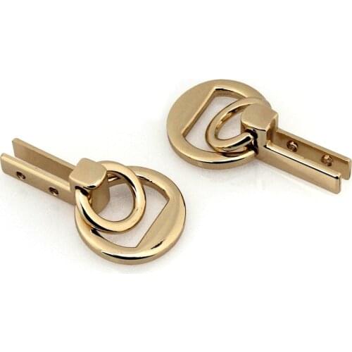 2pcs Metal Bag Hang Chain Buckle Bag Side Portable Buckle for DIY Handbag Bag Purse Hardware Closure Bag Parts Accessories