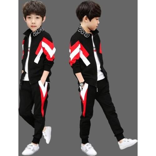 2020 New Baby Boys Clothing Set for Kids Casual Sports Spring Autumn Spring Childrens Sports Suits Clothes 4-12 Years