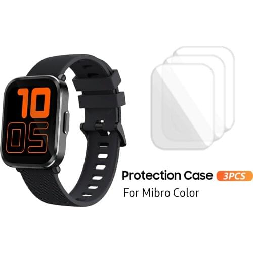 3Pcs Protective Film for Mibro Color XPAW002 Smartwatch High Quality Full Cover Protection Film Touch Sensitive Wear Resistant