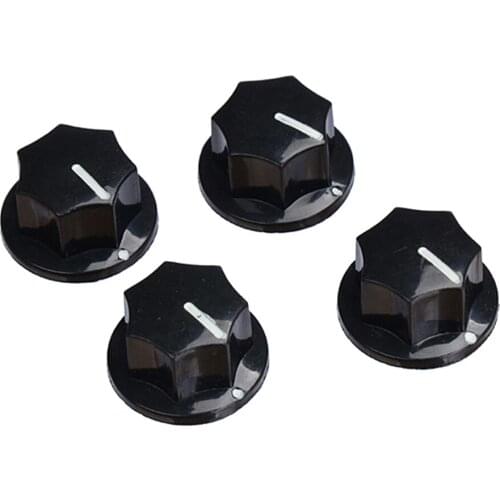 4 Pcs / Pack Effect Pedal Button Cap Cover Heptagon for Guitar Tone