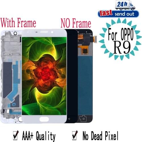 5.5" R9 LCD For OPPO F1 Plus R9 R9m R9tm X9009 LCD Display Touch Screen Digitizer Assembly Replacement with Frame For OPPO R9