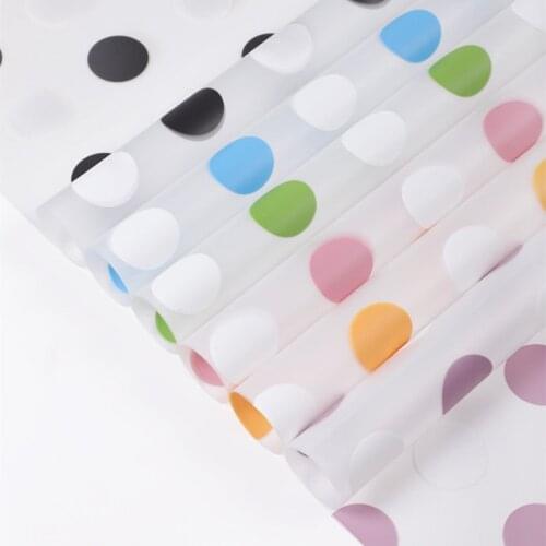 5Pcs Color Bubble Flowers Packaging Paper Crafts Scrapbook Decoration Birthday Gift Waterproof Wrapping Origami Florist Supplies