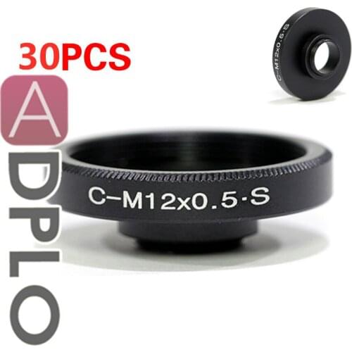 ADPLO 30pcs/lot Lens Adapter Suit For CS or for C Mount Lens to for M12 ，all-metal adapter is designed to fit the lens securely