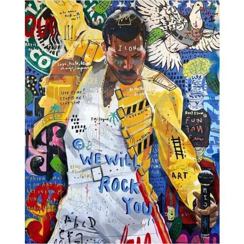 5D Diamond Embroidery Sale Portrait Diamond Painting Abstract Art Graffiti Diamond Mosaic Rhinestone Living Room Decoration