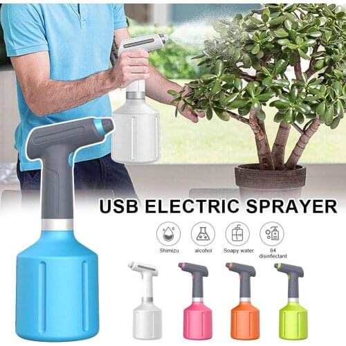 Automatic Electric Garden Sprayer Rechargeable High-pressure Manual Spray-free Water Spray Pot 900ml Garden Tools,Household Cle