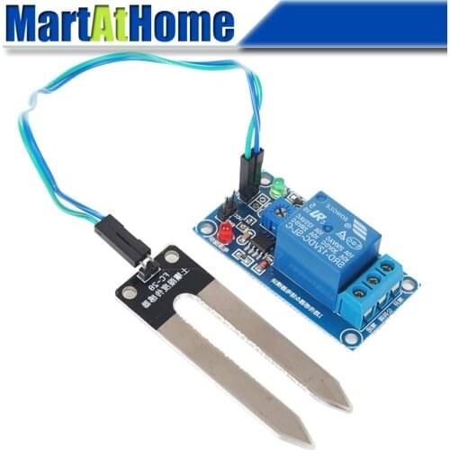 Free Shipping 30PCS 12V Soil Moisture Sensor Controller Module Automatic Watering with Relay Module #BV267 @CF