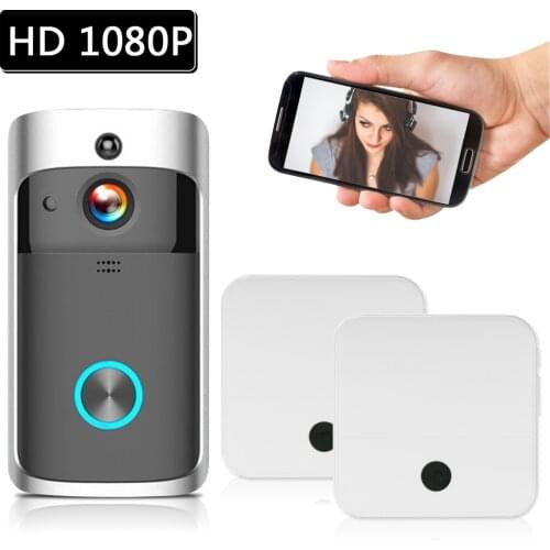 Wireless WIFI Doorbell waterproof Smart video Door chime 1080P wireless intercom FIR Alarm IR night vision IP camera