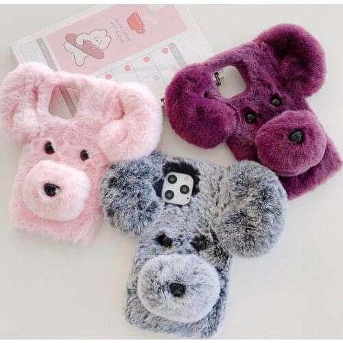 Cute Furry Protective Phone Case for Huawei P10 Plus P20 P30 P40 Pro Lite Mate 10 20 20X Shockproof Cover Soft Back