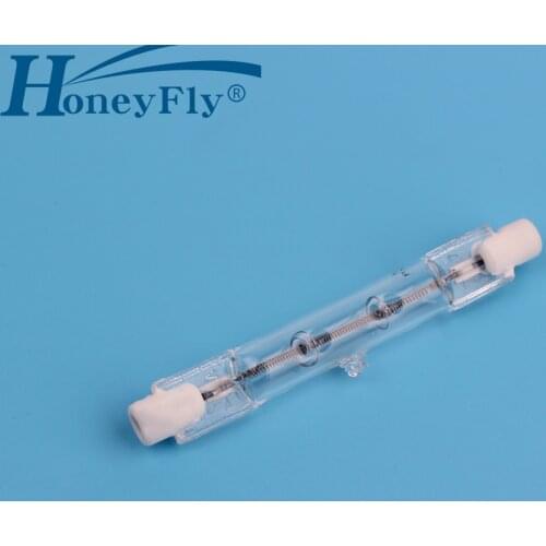 HoneyFly 10pcs 78mm Linear Halogen Lamp J78 220V/110V 100W 150W 200W 250W R7S Double Ended Filament Flood Lights Quartz Tube