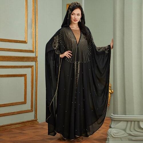 Eid Mubarak Kaftan Dubai Abaya Turkey Muslim Hijab Dress Islam Caftan Dresses For Women Clothing Robe Musulman Djellaba Femme