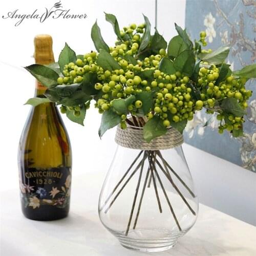 Artificial berry simulation fruit 4 color H-Q small fake plants wedding decoration for home hotel party table accessories 1pcs