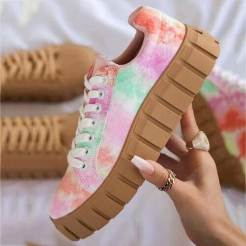 Mixed Color Platform Canvas Shoes Women Vulcanized Shoes Summer New Off White Shoes Solid Color Comfortable Casual Canvas Shoes