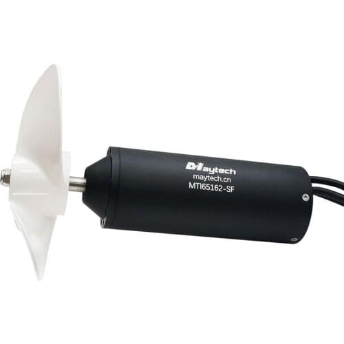 Maytech 65162 100KV 120KV 195KV Fully Waterproof Brushless Inrunner Sensorless Motor 65161 with Propeller for Efoil Hydrofoil