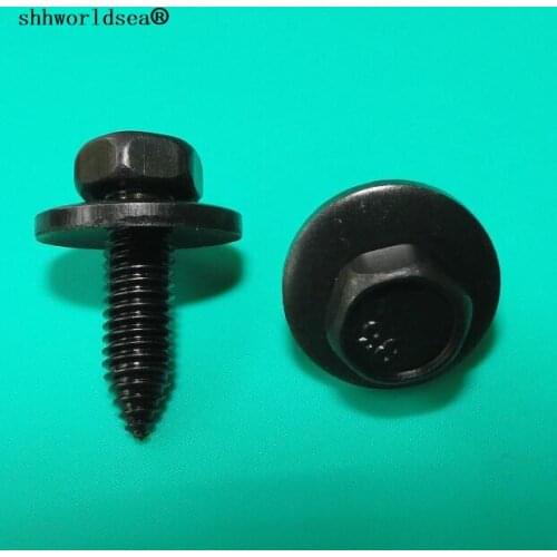 Shhworldsea auto metal fastener zinc black hexagon tapping screw