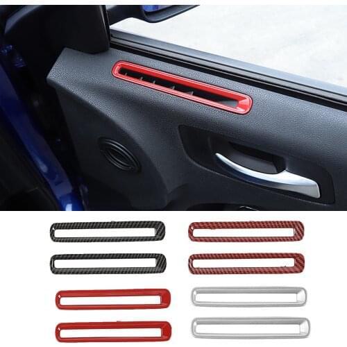 Fit for Dodge Charger 2011-2021 ABS Interior Door Air Vent Outlet Cover Decorative Trim Car Accessories