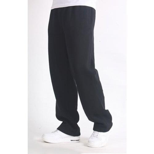 Casual Pants Trousers Large Big Plus Size 5XL 6XL 7XL Men Plus Size Pants 6XL Solid Baggy Loose Elastic Pants Cotton Sweatpants